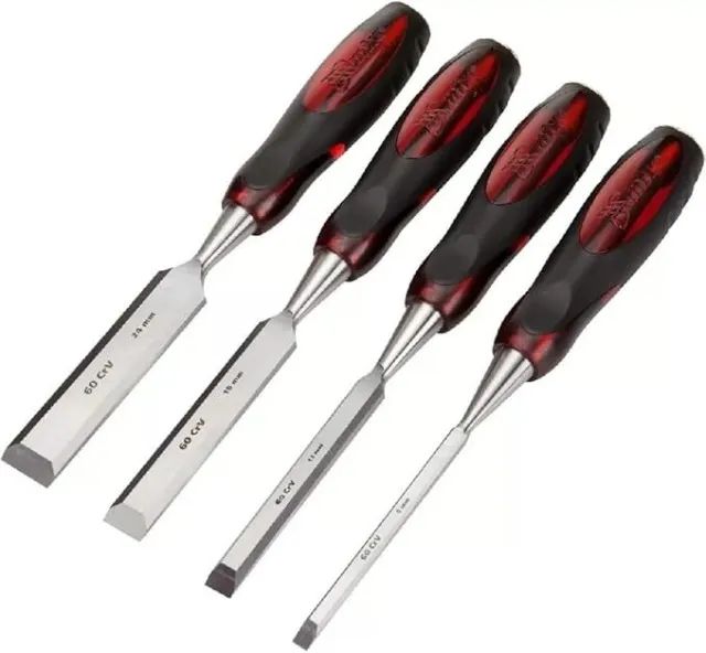 MTX Jogo de Formão com 4 peças Cabo Olho de Tigre - Foto 2