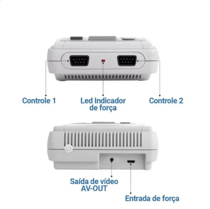PARA VENDER LOGO, NOVO! Video Game Classic Super Mini Com 2 Controles 8 Bits 620 Jogos - Foto 3