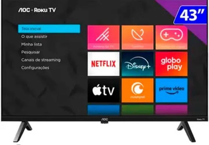 TV AOC Roku 43 polegadas Smart