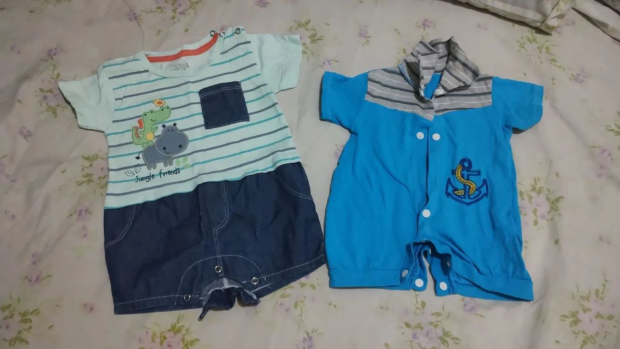 Vendo bomba de tira leite nova e lote menino tamanho RN, P,M e G mais de 200 peça  - Foto 5