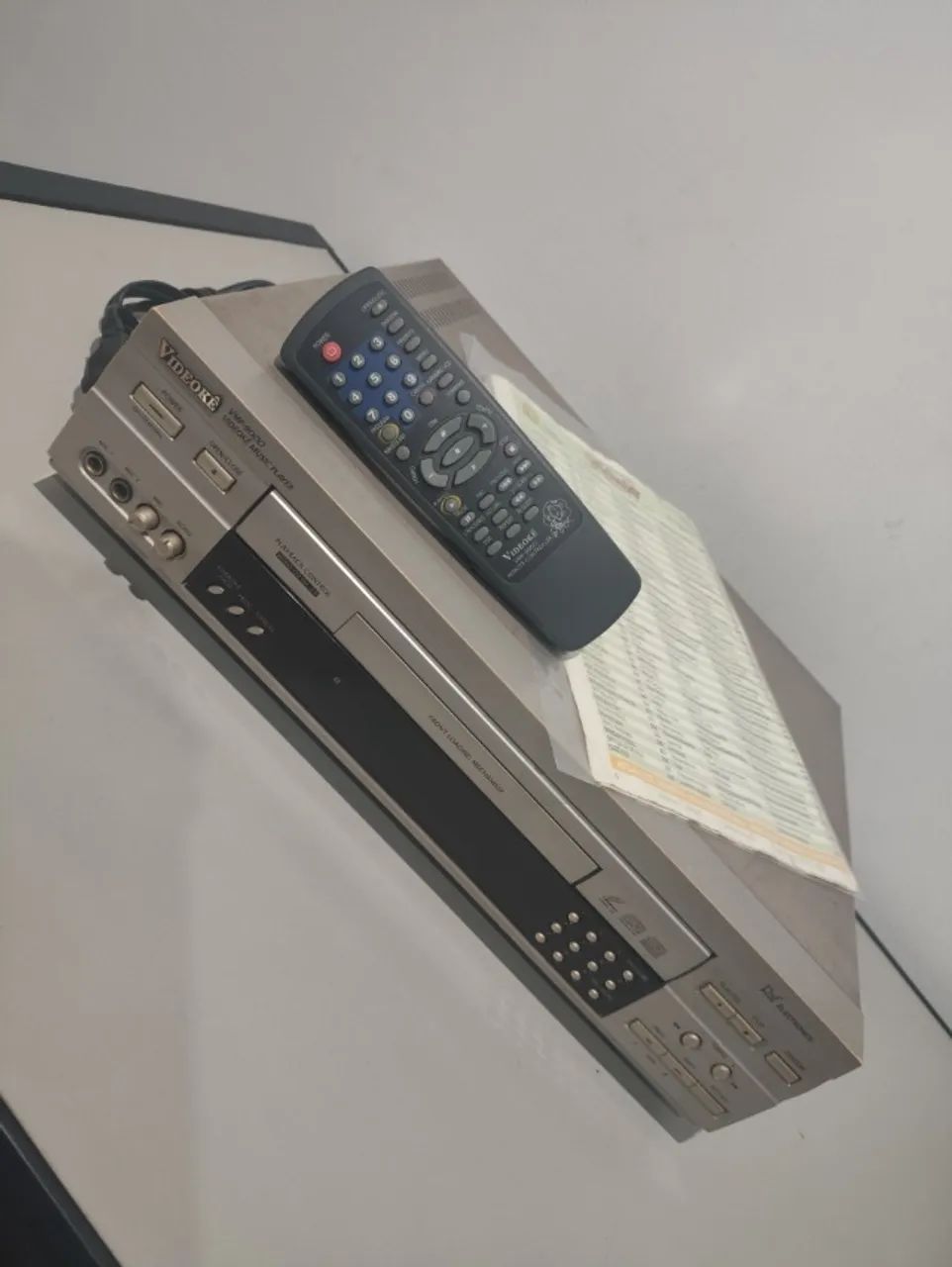 Karaokê Videokê Raf Modelo VMP 9000. Controle Remoto Original. Funcionando 100%