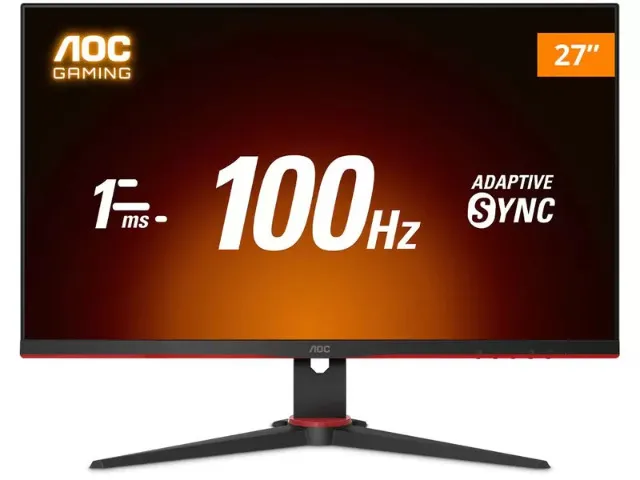 Monitor Gamer AOC 27 Pol. Full HD, IPS 100 Hz, 1ms HDMI / DisplayPort, Novo, Lacrado