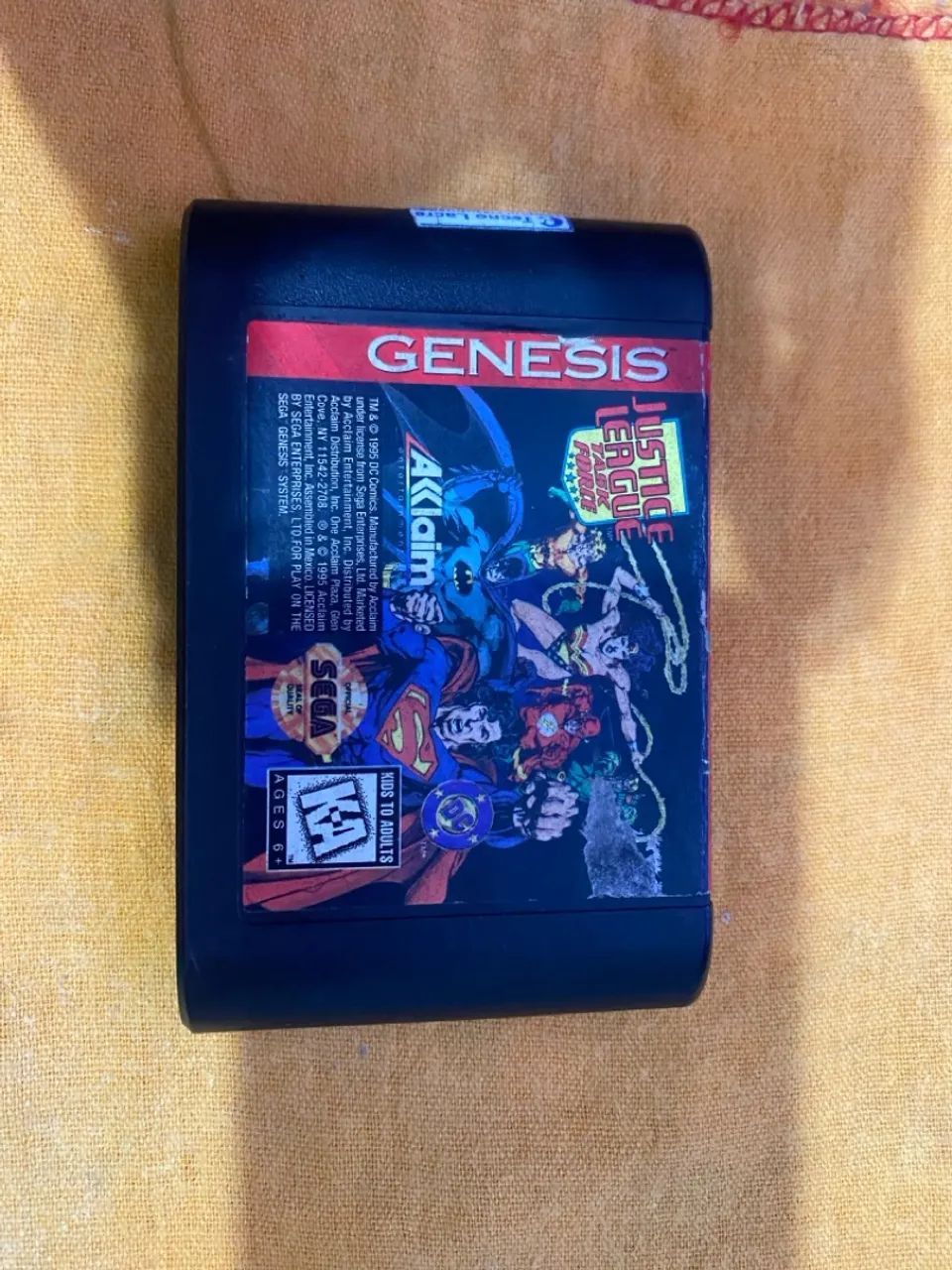 Jogo Justice League Task Force - Sega Genesis