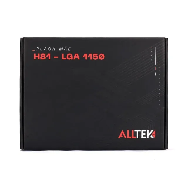 Placa Mãe Alltek H81 - NOVA, soquete LGA1150, M-ATX, HDMI, DDR3