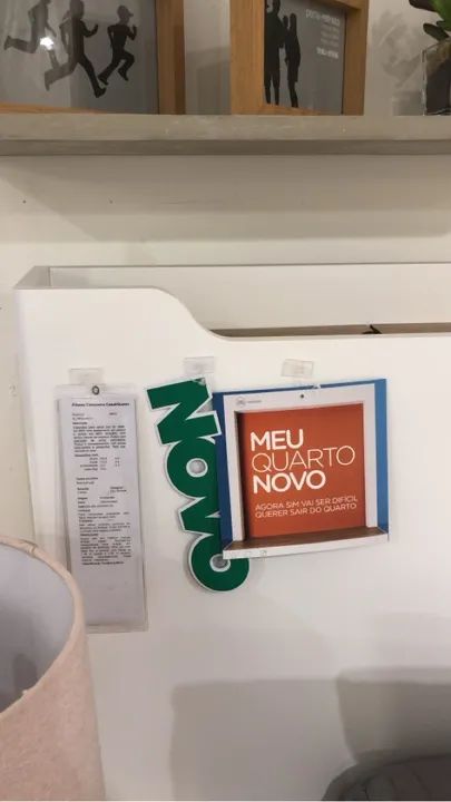 Cabeceira Tok&stok branca com tomada - Foto 2