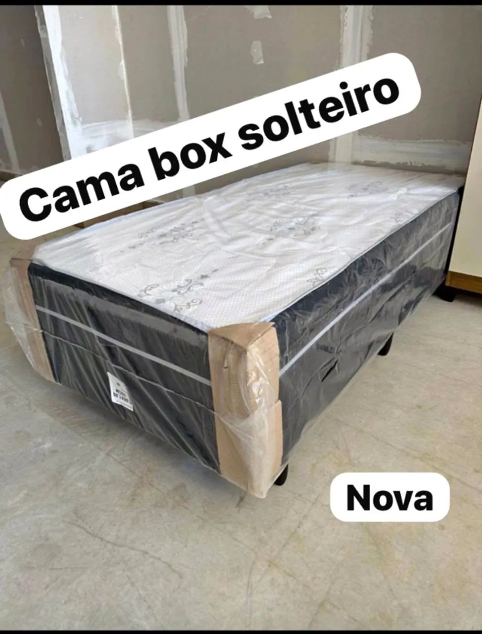 Cama box solteiro hojE