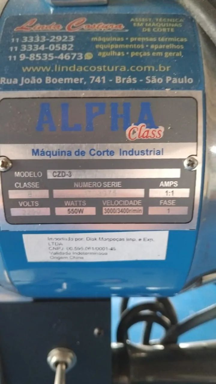 Máquina Corte Tecidos 8 Polegadas 550W - Foto 2