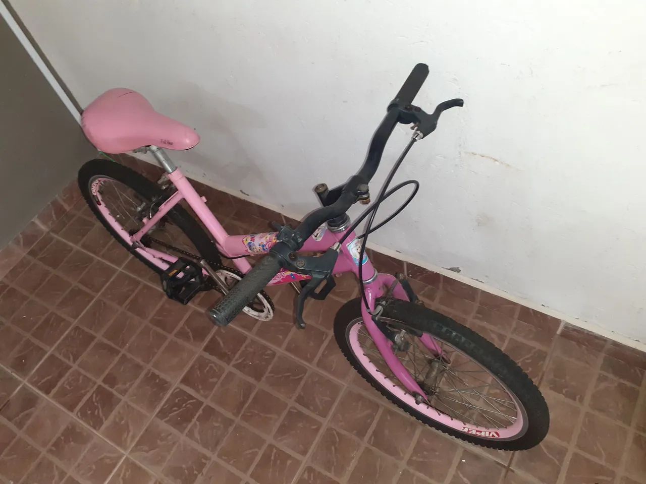 Bicicleta Infantil Princesa Rosa Aro 20 - Foto 5