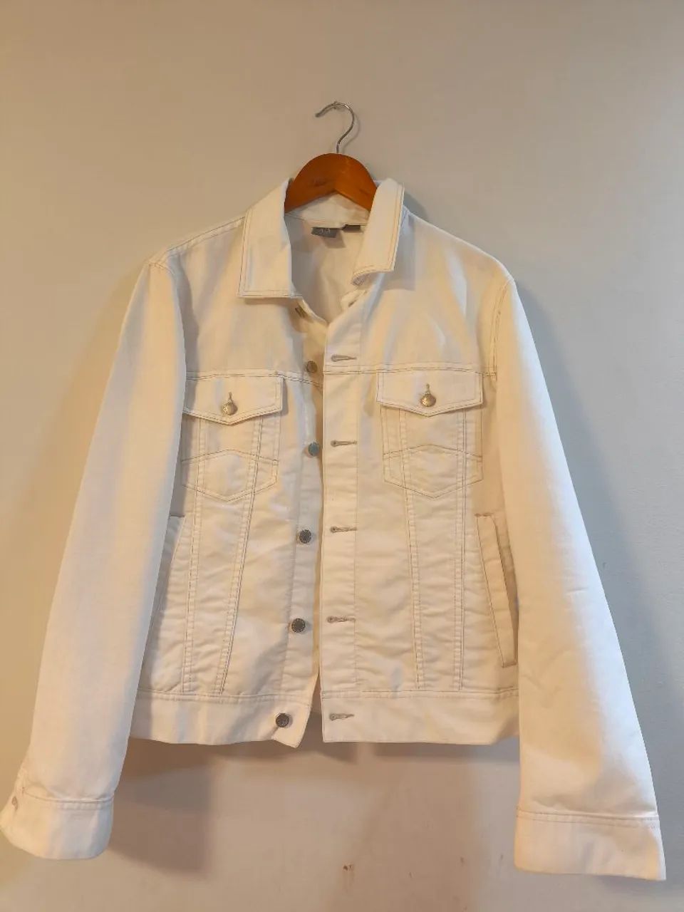 Jaqueta Jeans Branca Armani Exchange