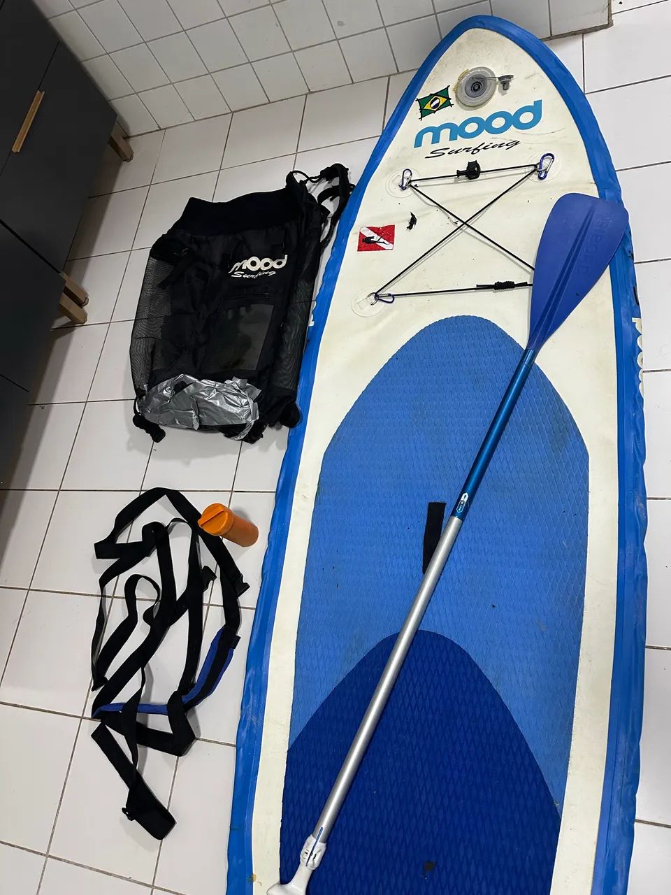 Prancha Stand Up - 10 pés mood (com remo) - Foto 4