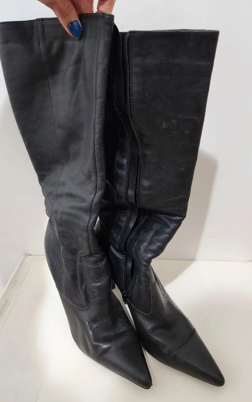 Bota Preta cano longo n. 39<br> - Foto 2