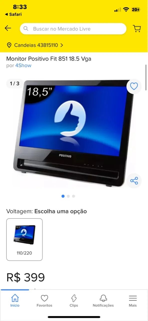 Monitor Positivo LCD 19" - Foto 4