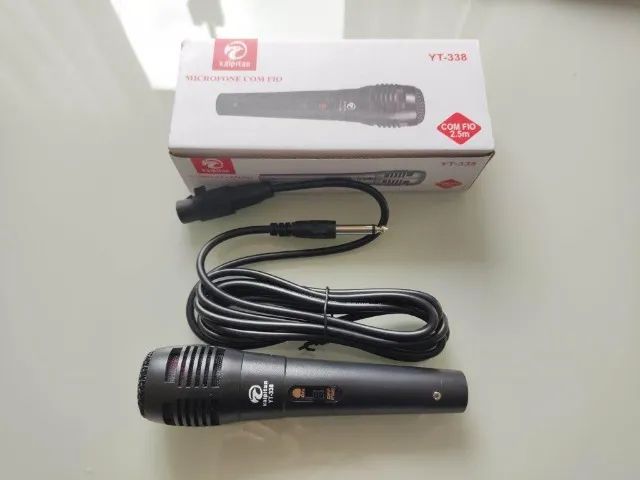 Microfone Kaipitan YT-338 (Novo) com Fio - Foto 2