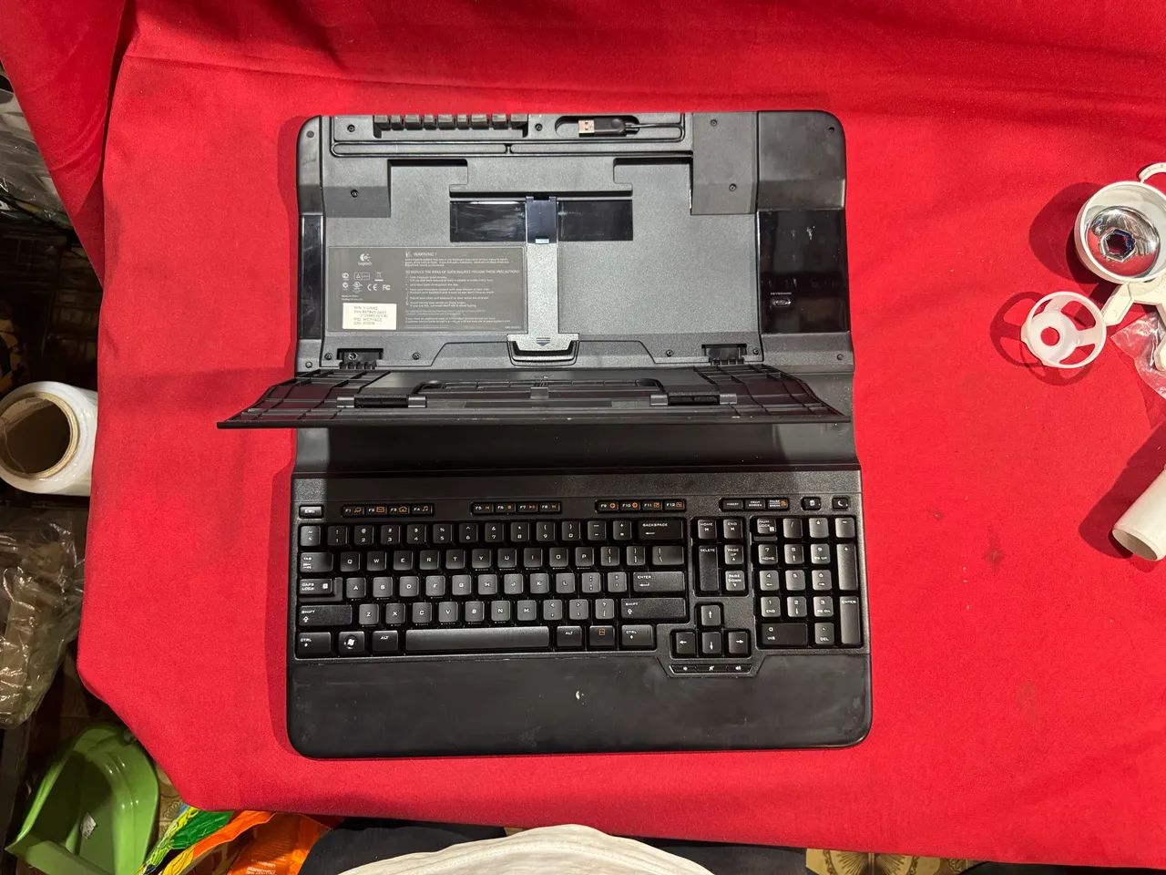 Suporte para notebook com teclado sem fio logitech - Foto 5