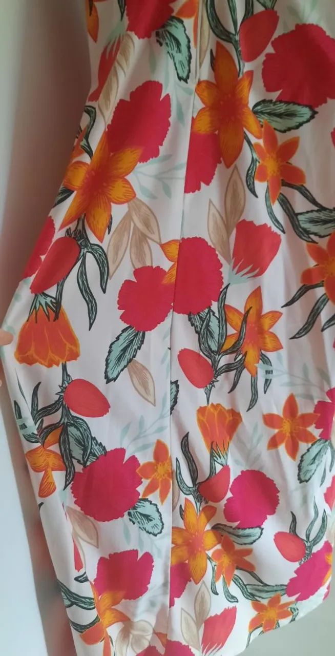VESTIDO ESTAMPADO FLORAL MYPLACE  ROUPA  - Foto 3