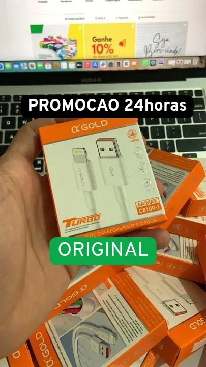 Cabo De Iphone ( WhatsApp 79.9 8854_3738 ) + Reforçado e turbo - OPORTUNIDADE 
