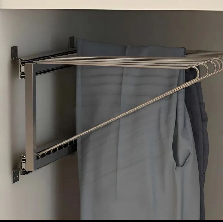 Varal retrátil de aço inox para roupas - Foto 6