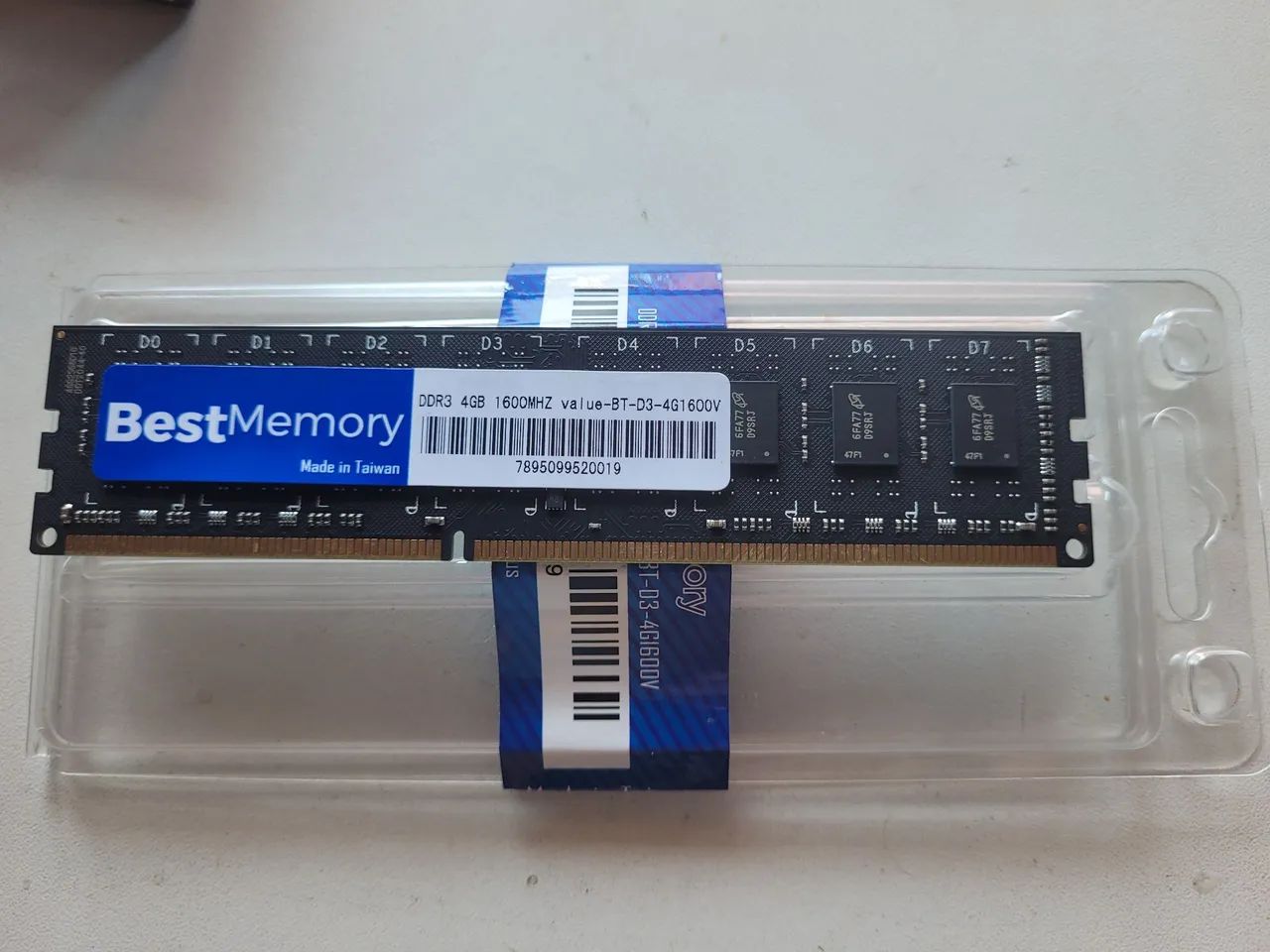 Memória RAM pc DDR3 4GB 1600mhz nova