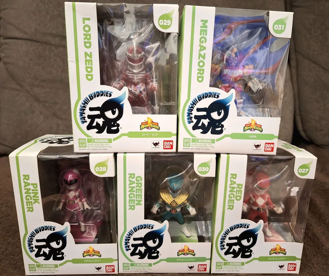 Tamashii Buddies Power Rangers combo 5 figuras