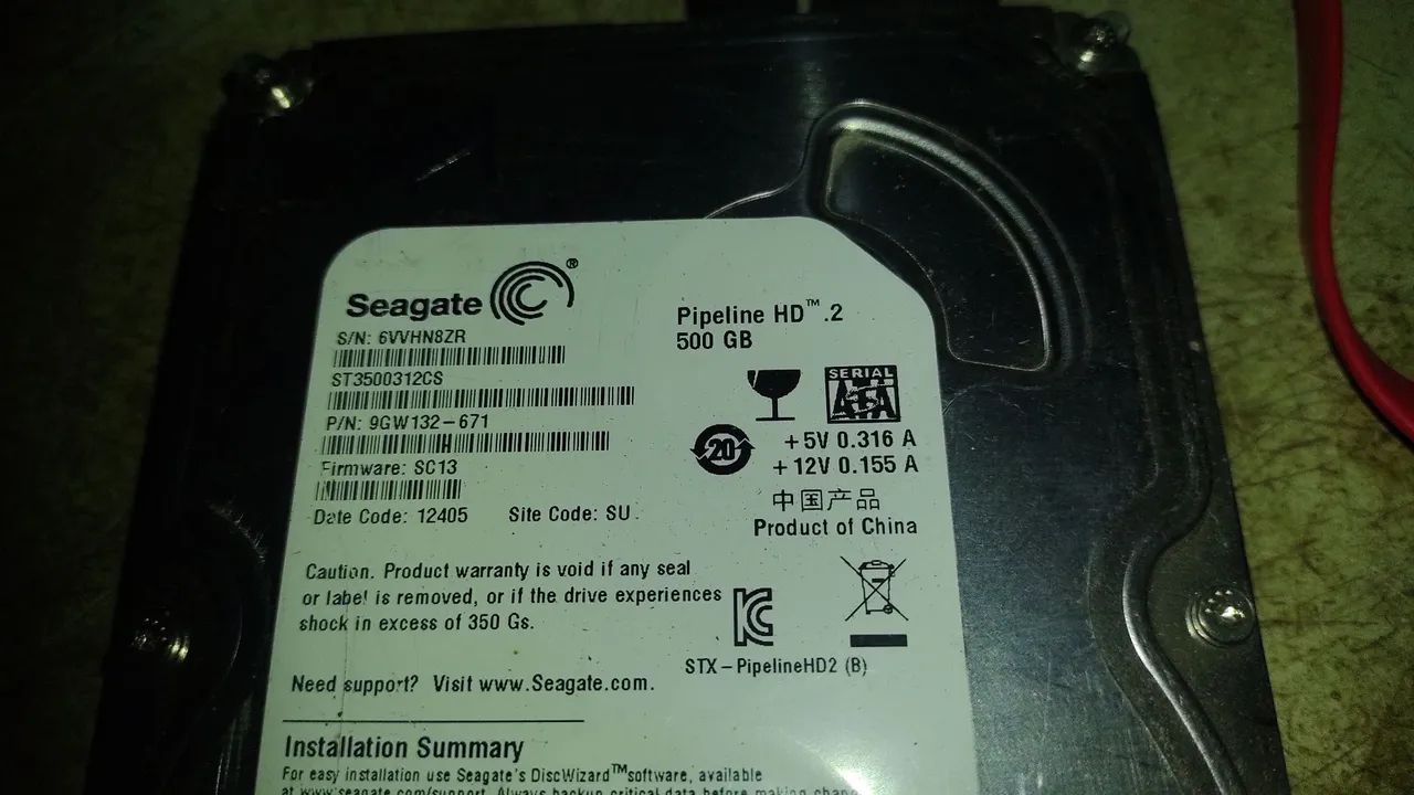 HD Seagate 500GB Pipeline HD .2 - Foto 6