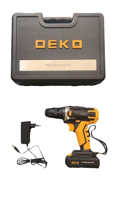 Parafusadeira/Furadeira Deko  20V   com Maleta - Foto 2