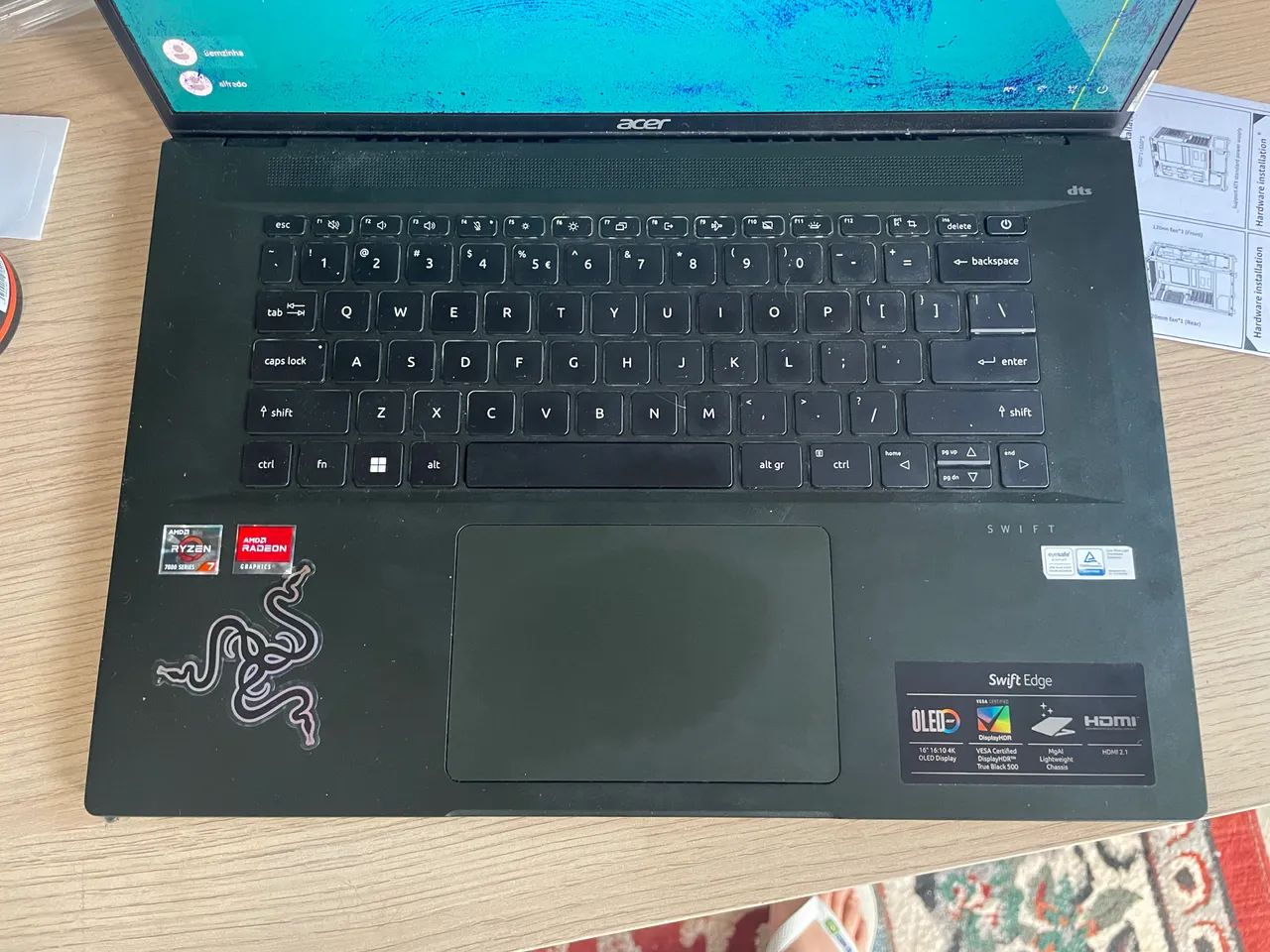 Notebook acer 1TB 16gb(ram) Ryzen 7 - Foto 3