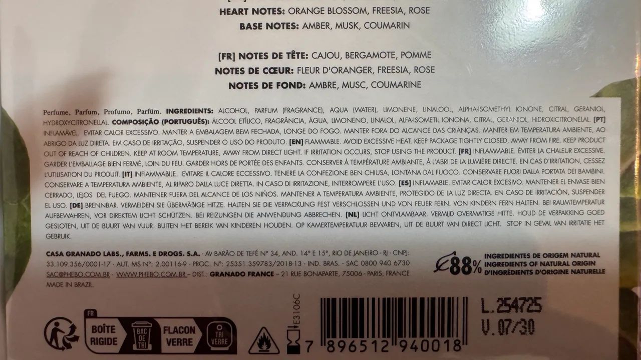 PERFUME PHEBO ISOLDA CAJUEIRO 100ml - Foto 4