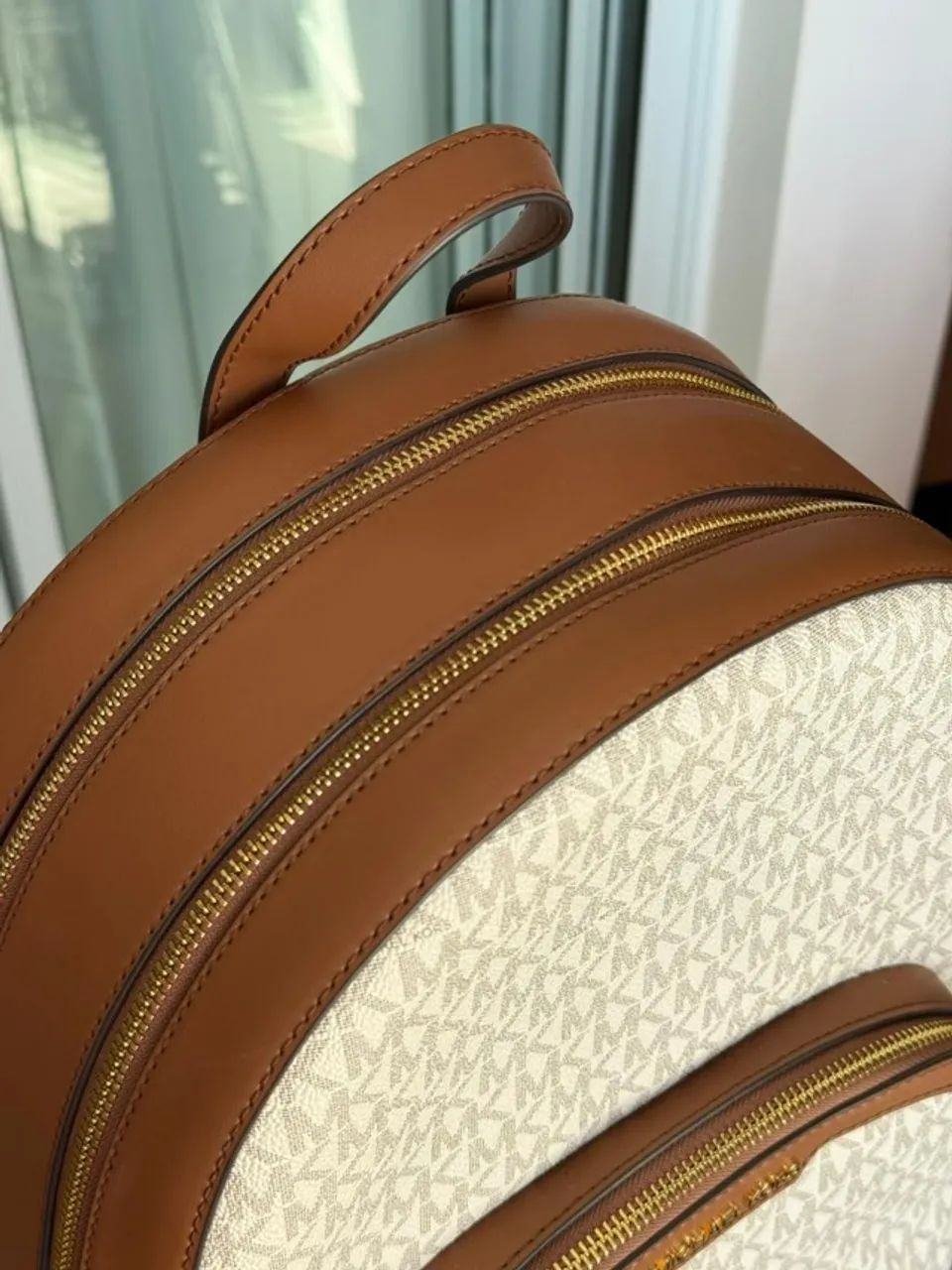Mochila Michael Kors Jaycee Original Grande - Cor Vanilla - Foto 3