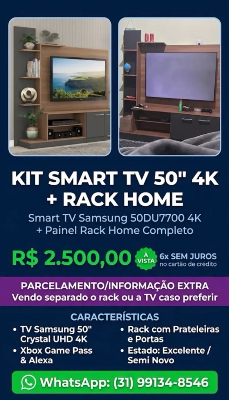TV 55 + Rack junto - Foto 2