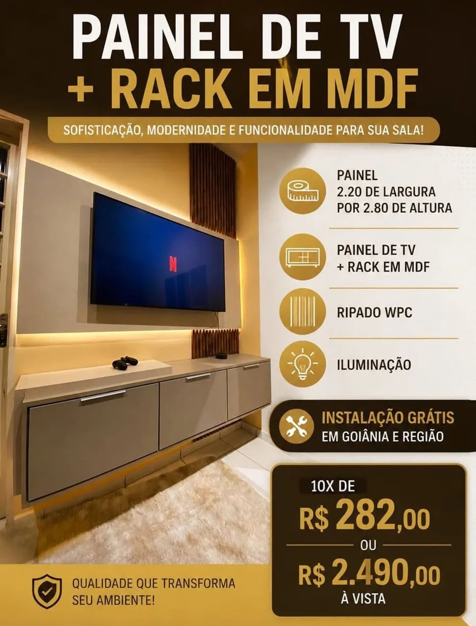 Painel de TV 