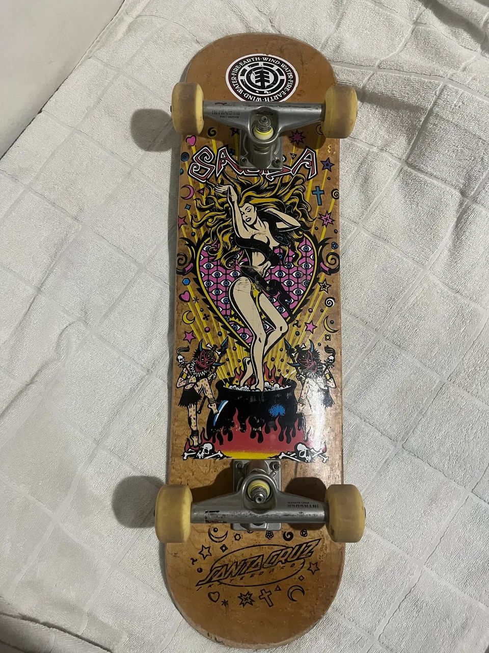 Skate shape santa cruz mapple, completo