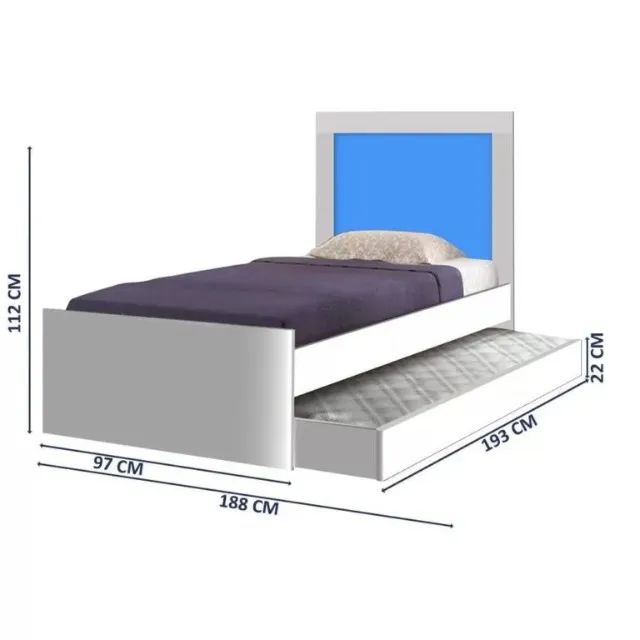 Bicama Luara  100% MDF  Produto Novo!  Pronta Entrega! - Foto 4