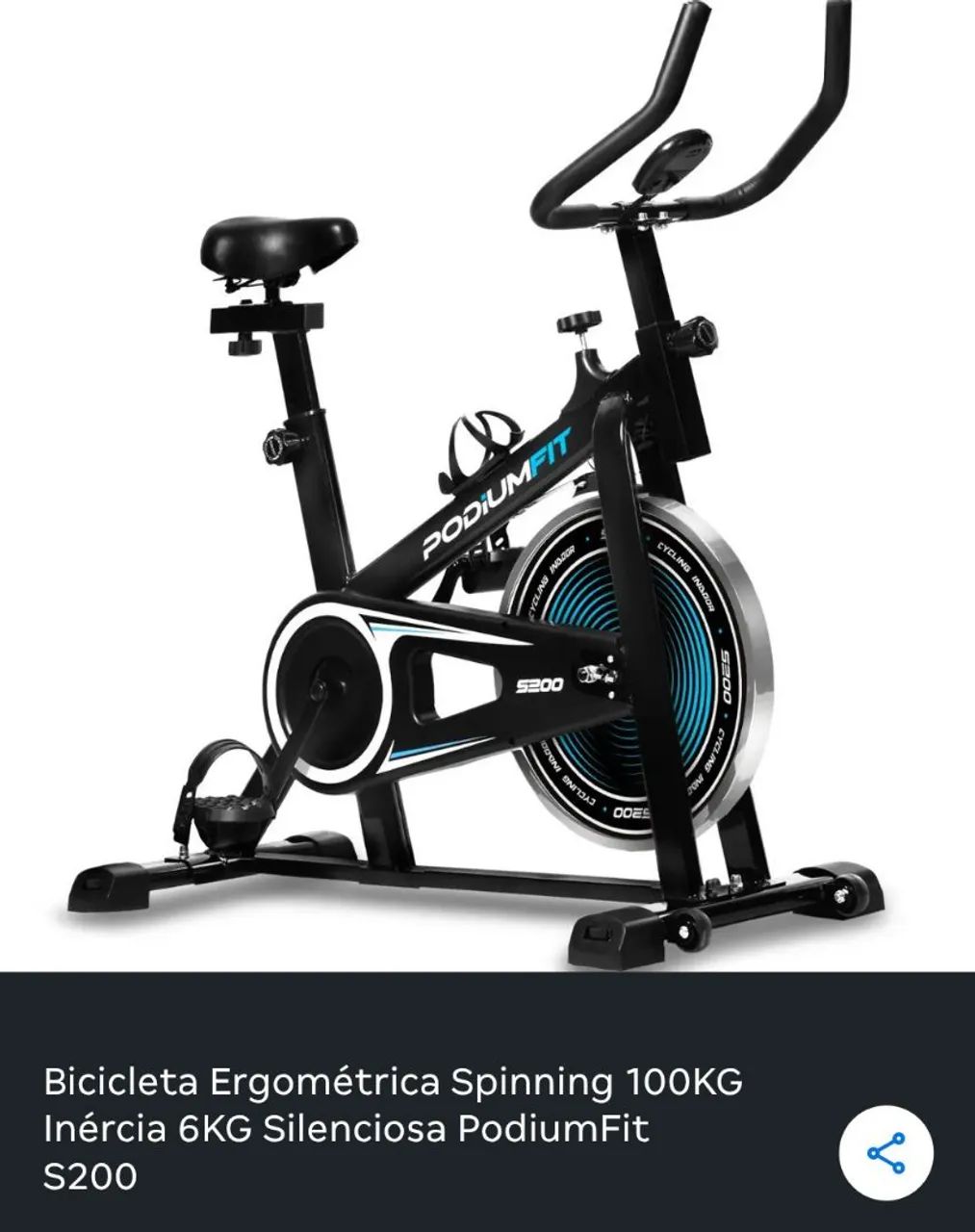 Bicicleta ? ergométrica 100kg