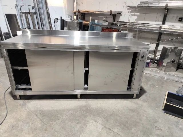 Balcão Refrigerado Inox 2850x650x900mm com 5 Portas Frigoríficas - Foto 2