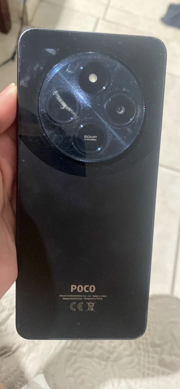Vende-se ou troca um celular poco c75 256 e um iPhone 11 se for vender só o Android e 800 - Foto 2