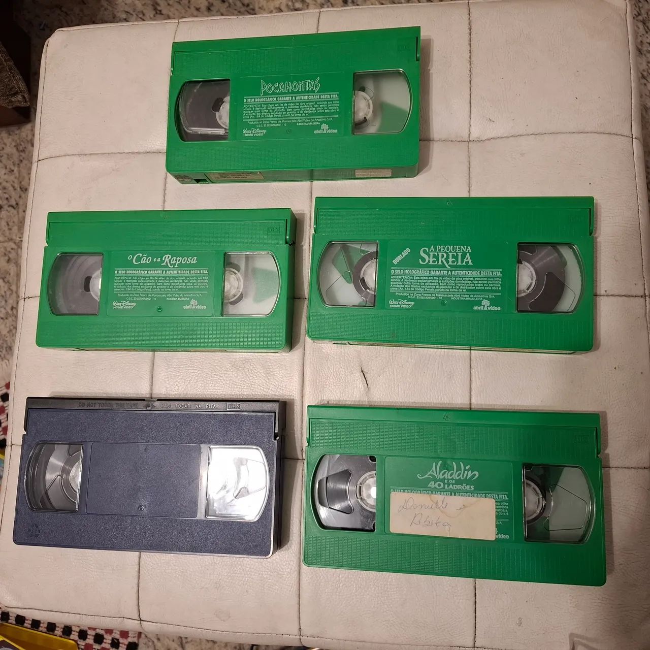 Lote com 5 fitas vhs. Desenhos Disney! - Foto 2