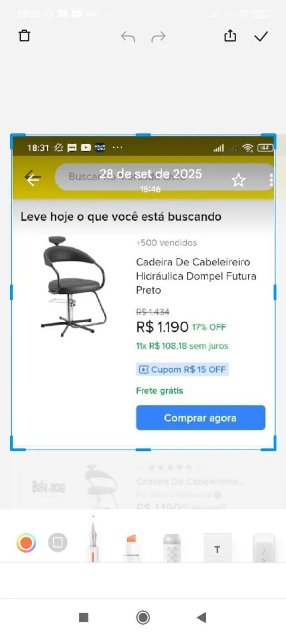 Cadeira giratória para salão  - Foto 4