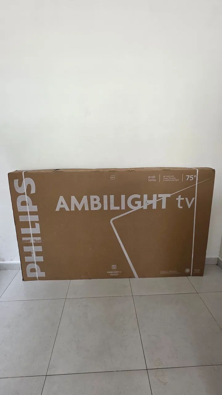 Tv Philips ambilight 75 polegadas 4K