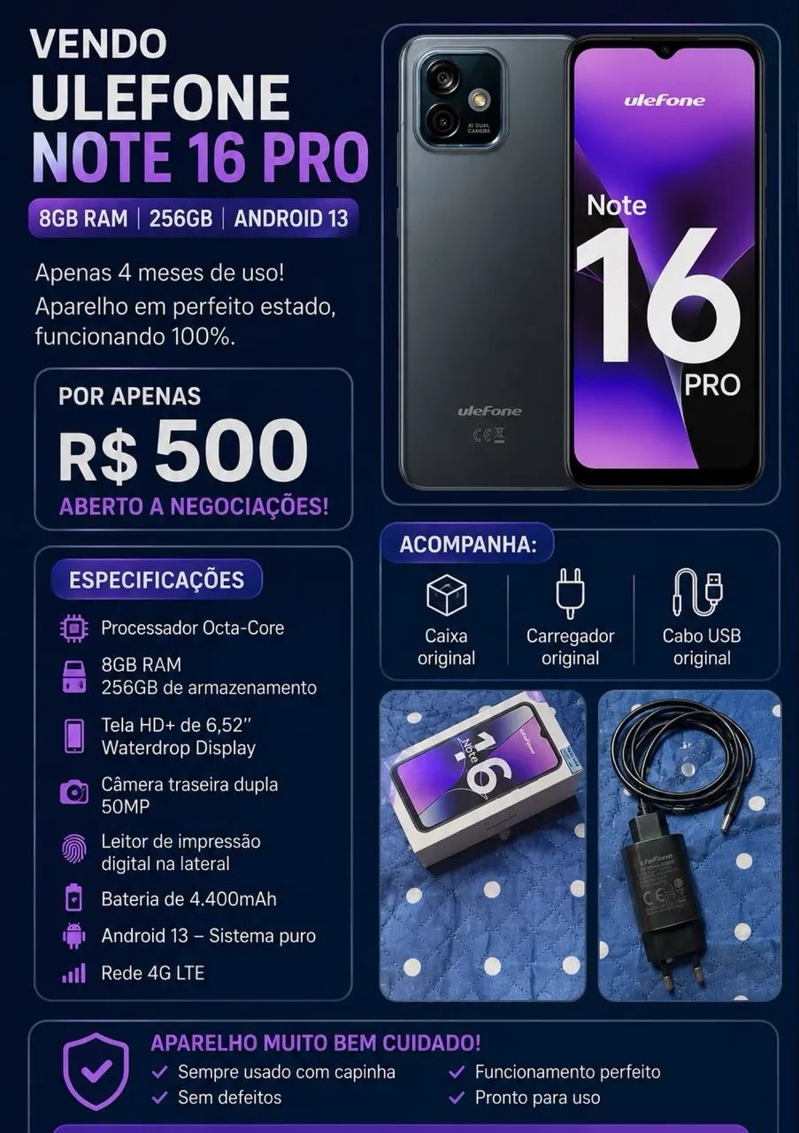 Ulefone Note 16 pro - Foto 2
