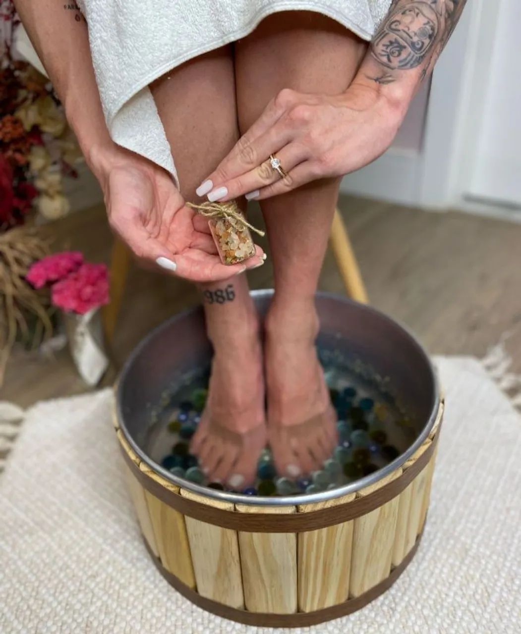Ofurô de pés para escalda pés spa