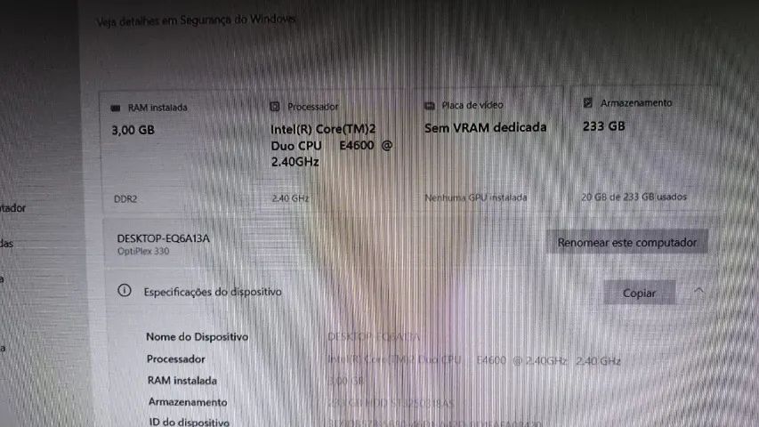 PC Dell Optiplex 330 no estado em que se encontra - Foto 3