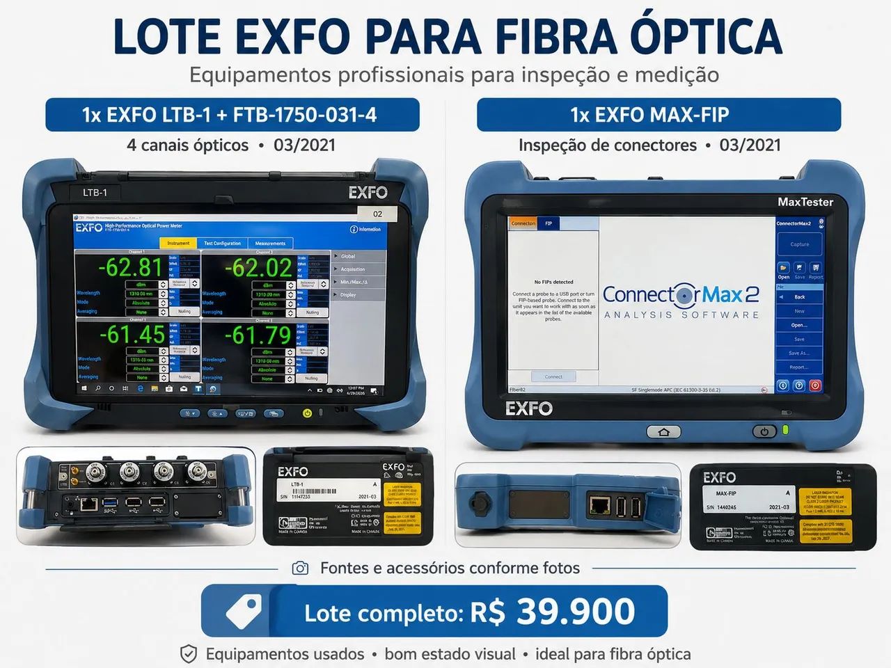 Testadores de Fibra Óptica - Foto 2