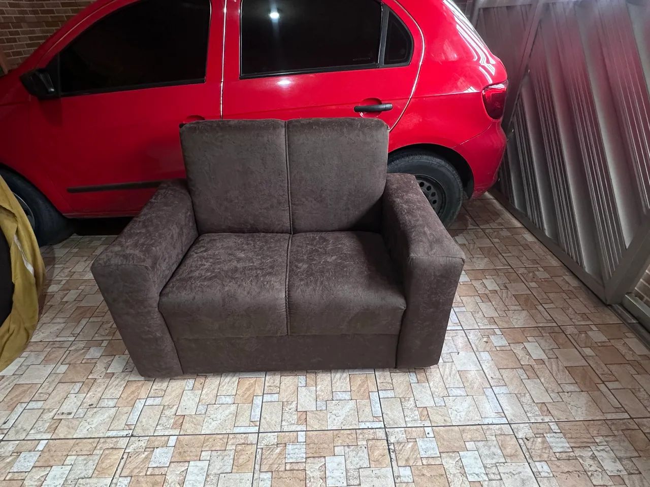 Sofá 2 lugares novo R$:250 com entrega wattszap: * - Foto 2