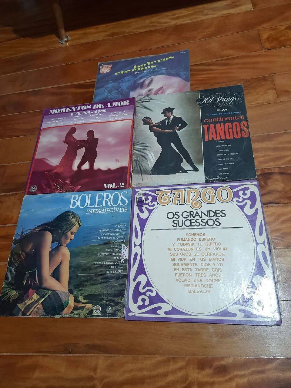 Boleros e tangos em vinil 