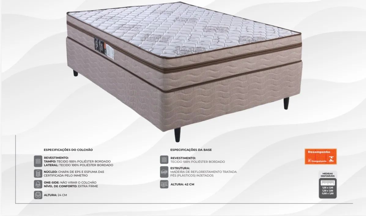 Cama Box D45 Queen Ortopédica  - Foto 2