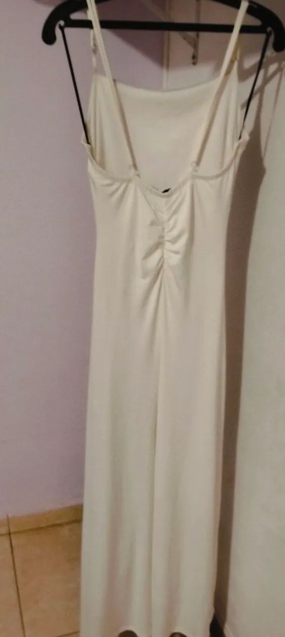 Vestido Branco tubinho de alsa P - Foto 5