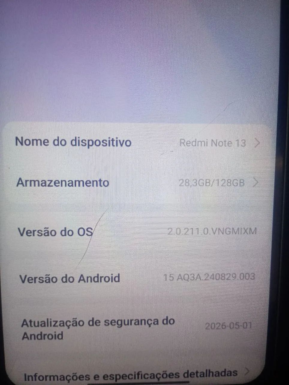Celular note 13 oportunidade