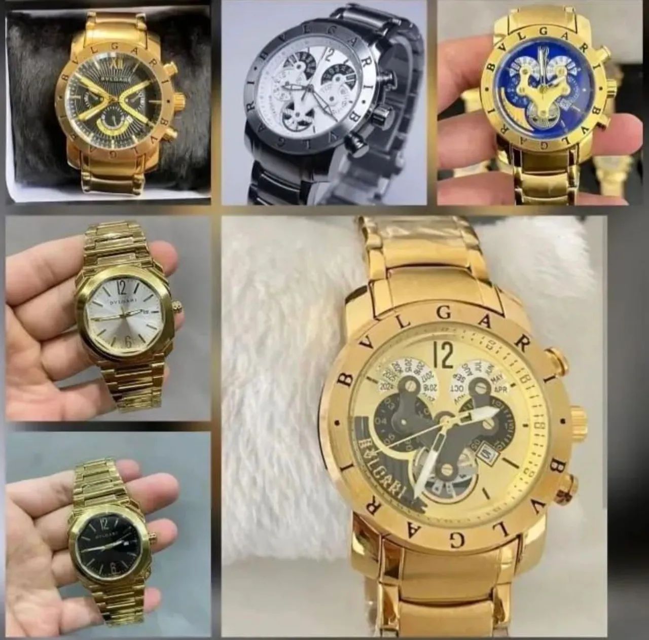 Relógio masculino bvlgari