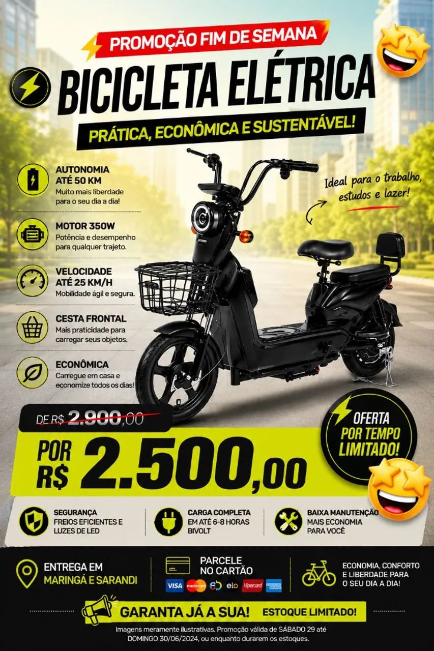 Bicicleta elétrica 