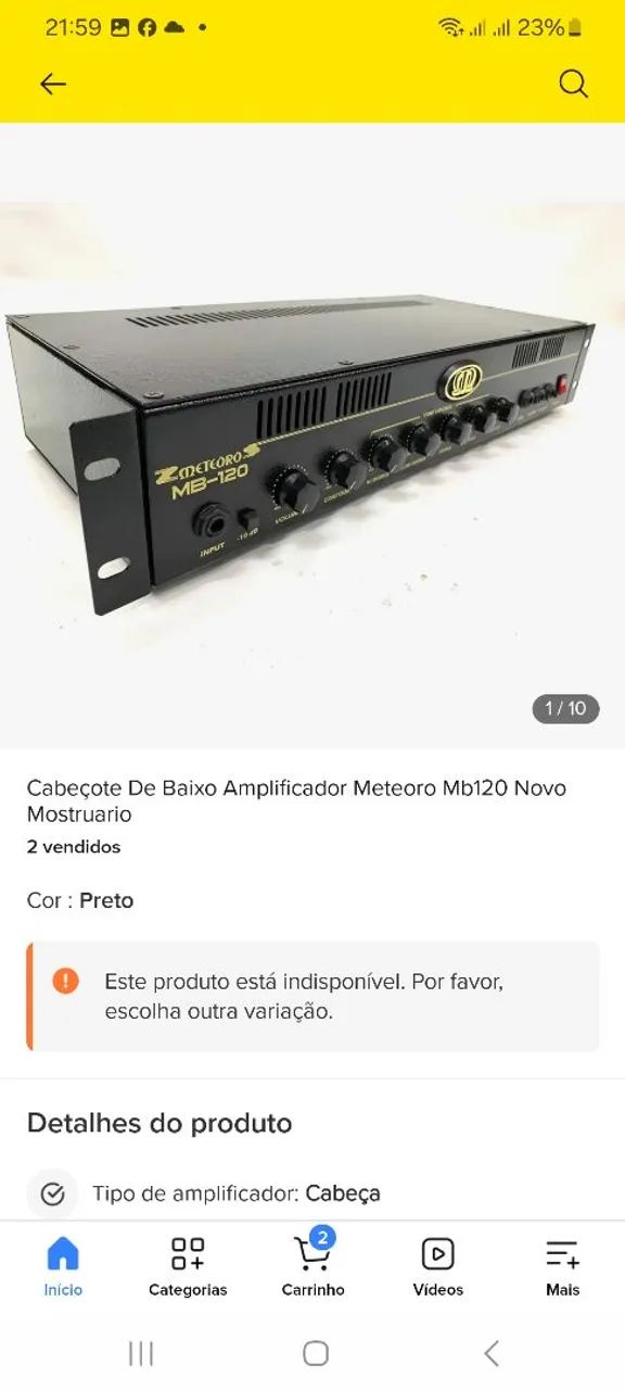 Cubo de contra baixo